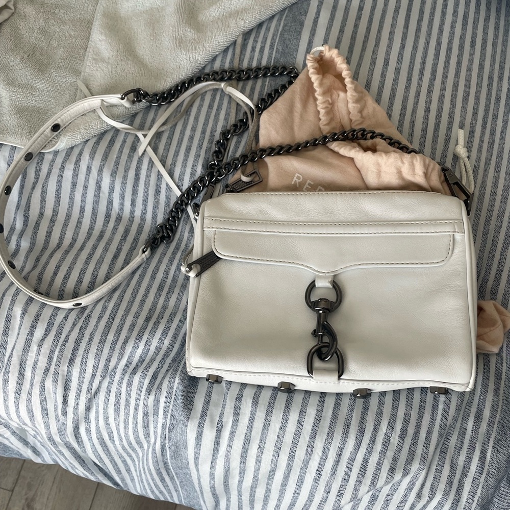 Rebecca Minkoff White Leather Crossbody Bag